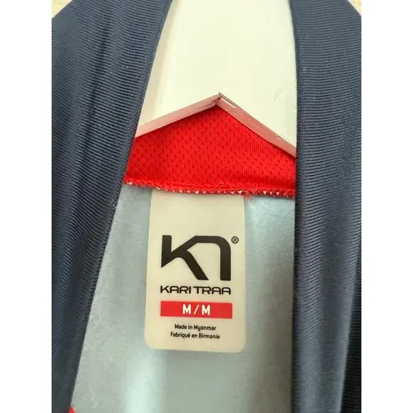 Kari Traa Mathea Midlayer Jacket Women's Size Medium Naval Blue Light Activewear - Picture 6 of 7